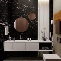 Black Marble Wall Paper Stick Countertops Waterproof, Anti-Mold , Heat Resistant ,Self-Adhesive Wall Sticker Backsplash Marble WallPaper (200cm x 60cm)-thumb4