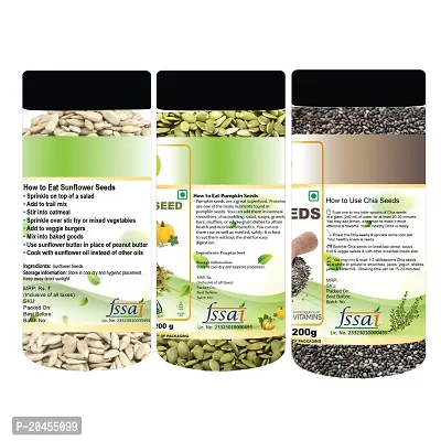 Nutri Hut SuperSeed Trio Pack features sunflower seeds, pumpkin seeds, and chia seeds, offering a diverse range of health-boosting elements-thumb5