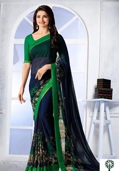 Georgette Printed Daily Wear Sarees