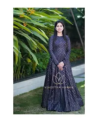 Stylish Fancy Rayon Woven Design Ethnic Gowns For Women-thumb3