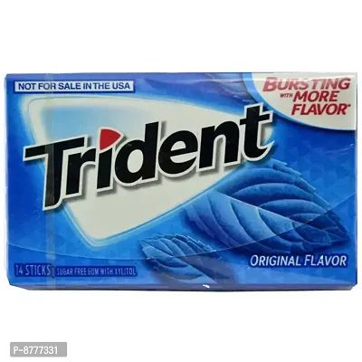 Trident Imported Sugar Free Chewing Gum - Original - 14 Sticks-thumb0