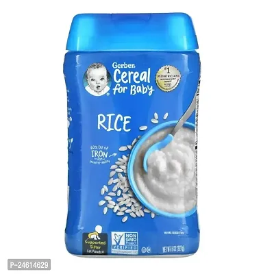 Gerber Cereal 8oz - Rice-thumb0