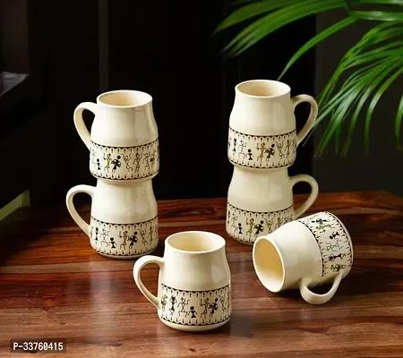 Modern Beige Cup Set of 6