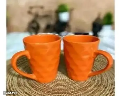 Modern Orange Cup Set Of 2