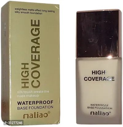 Maliao High Coverage Water Proof Base Foundation White Ivory Foundation White Ivory 35 Ml