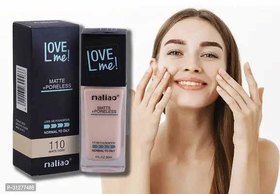 Maliao Love Me Liquid Foundation Matte with Pore less White Ivory 30ml-thumb2