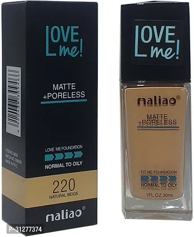 Maliao Love Me Liquid Foundation Matte with Poreless Natural Beige 30 ml-thumb0