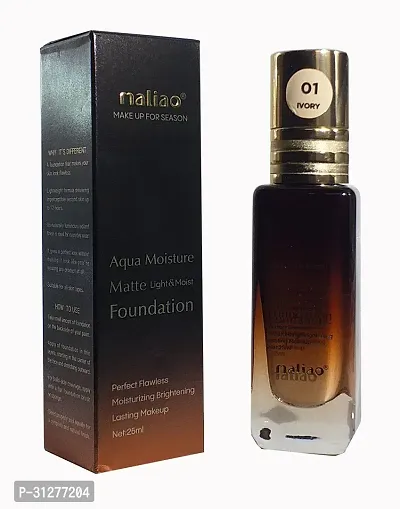 Maliao Aqua Moisture Matte Light and Moist Foundation Soft Ivory Foundation Soft Ivory 25 Ml-thumb0