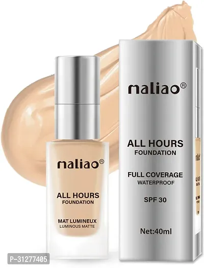 Maliao Foundation Mat Lumineux Luminous Matte Full Coverage Waterproof 03 Natural Beige 40ml