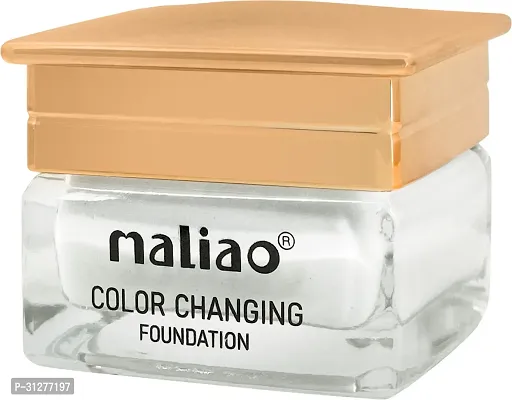 Maliao Color Changing Waterproof Foundation with Satin Finish Foundation Beige 30 Ml