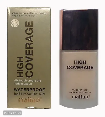 Maliao High Coverage Water Proof Base Foundation White Ivory S1 40 Ml