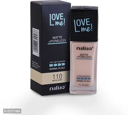 Maliao Love Me Liquid Foundation Matte with Pore less White Ivory 30ml-thumb0