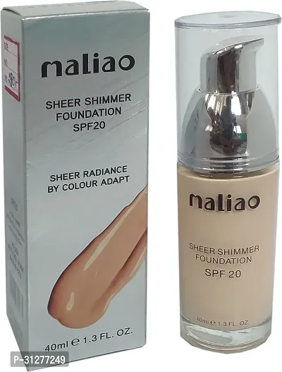 Maliao Sheer Shimmer Foundation by Colour Adapt Foundation White Ivory 40 Ml-thumb0