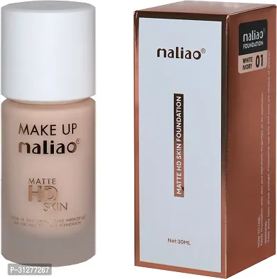 Maliao Matte Hd Skin Foundation White Ivory Foundation White Ivory 30 ml