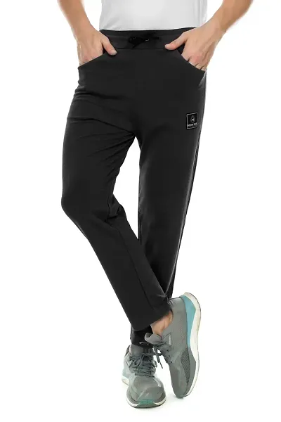 Stylish Blend Regular Track Pants For Men