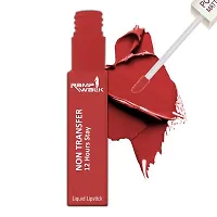 Ramp Walk Powerstay Matte Lip Color, Long lasting, Non Transfer, Water  Smudge Proof, Light Weight Liquid Lipstick, Up to 12hrs Stay, 5ml each (Gift Set | Pack of 2) (Brick Red,Cherry Red)-thumb1