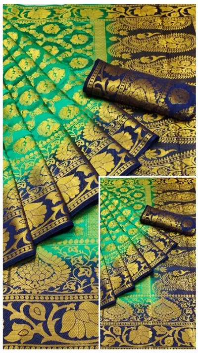 Classic Silk Woven Saree with Blouse piece