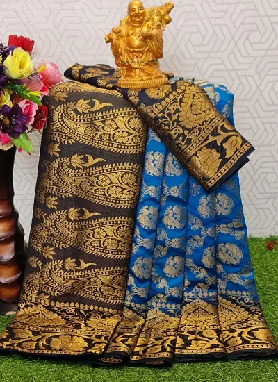 Cotton Silk Woven Saree with Blouse piece