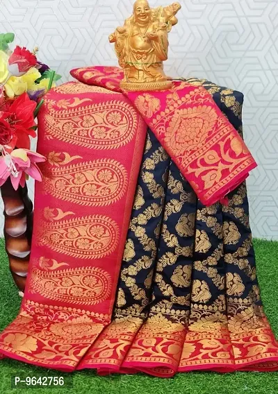 Classic Cotton Silk Woven Saree with Blouse piece