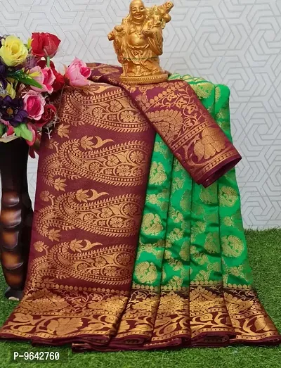 Classic Cotton Silk Woven Saree with Blouse piece