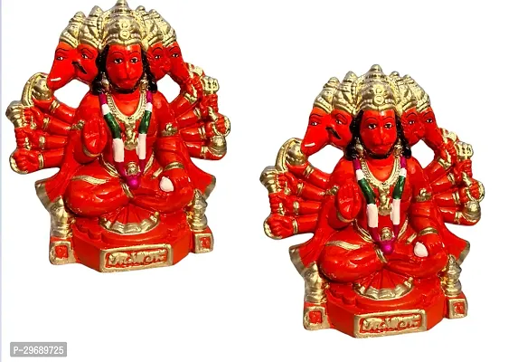 Sinduri Hanuman Murti Statue Pack of 2