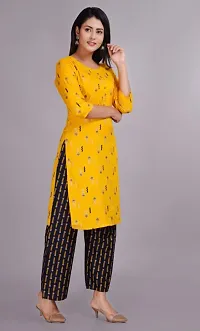 Women Rayon Printed Kurta Palazo set-thumb2