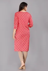 Women Rayon Printed Straight Kurti-thumb1