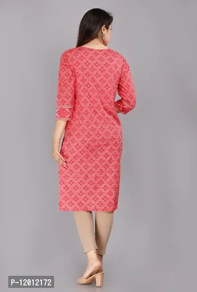 Women Rayon Printed Straight Kurti-thumb2