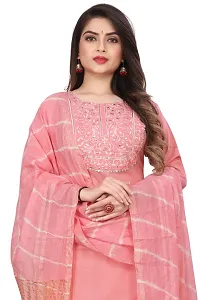 Women's Embroidery Kurta With Pent And Dupatta Set-thumb3