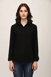 Beautiful Black Casual Shirt For Women-thumb1