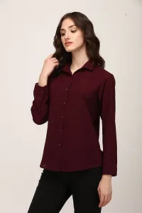 Beautiful Purple Color Casual Shirt For Women-thumb2