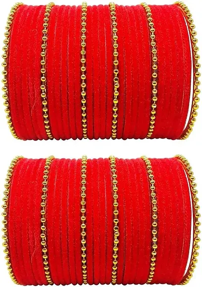 DohDeep Designer Beautiful Bangle Bracelet Bangle Set for Women & Girls Jewellery Latest Ethnic - BAN-J-D24-2.4-P