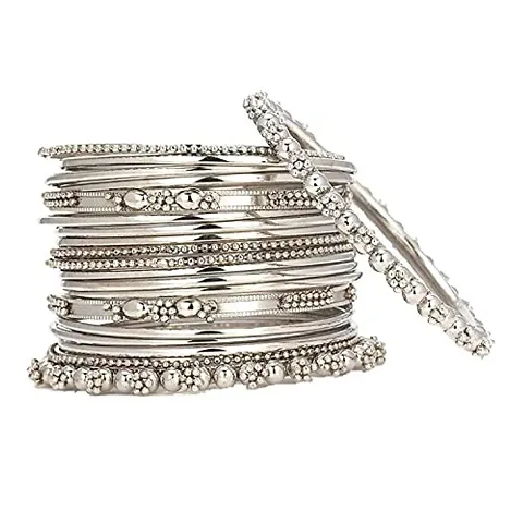 Elegant Oxidised American Diamond Bangles/ Bracelets For Women