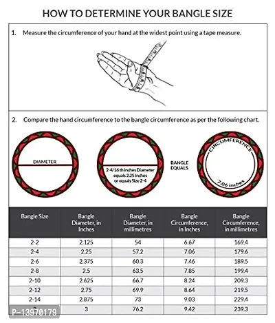 DohDeep Designer Beautiful Bangle Bracelet Bangle Set for Women  Girls Jewellery Latest Ethnic - DL-LBN-C19-2.4-P-thumb3