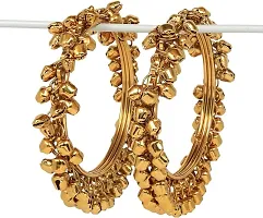 DohDeep Unique Ethnic Style Ghungru Bangles Set for Women-thumb3