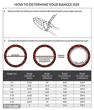 DohDeep Designer Beautiful Bangle Bracelet Bangle Set for Women  Girls Jewellery Latest Ethnic - DL-LBN-C19-2.4-P-thumb3