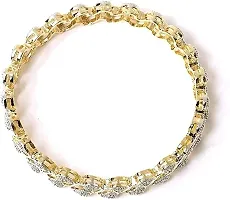 Dohdeep American Diamond Gold Plated Bangles For Women and Girls-thumb2