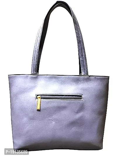 Women n Girls Tote Messenger Large Shoulder Office Bag (Grey)-thumb2