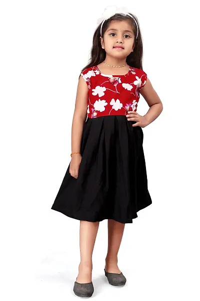 SWAGHOSH Trendy Designer Printed Dress Frock for Baby Girl