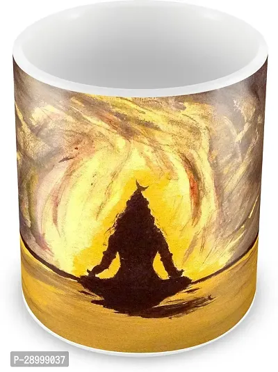 Mahadev Meditation Printed Spiritual and Devotional Gift Coffee Mug-thumb2