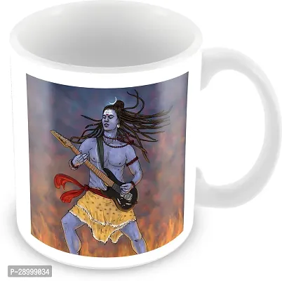 Mahadev Tandav Guitar Printed Spiritual and Devotional Gift Coffee Mug-thumb2