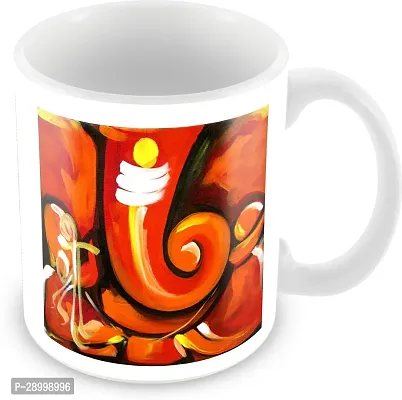 Spiritual Painting Of Ganesha Printed Devotional Gift Coffee Mug-thumb2