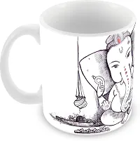 Ganesha Cartoon Printed Spiritual and Devotional Gift Coffee Mug-thumb1