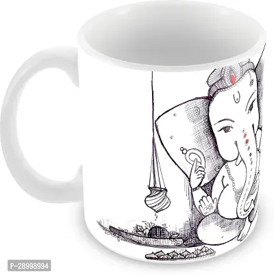 Ganesha Cartoon Printed Spiritual and Devotional Gift Coffee Mug-thumb2