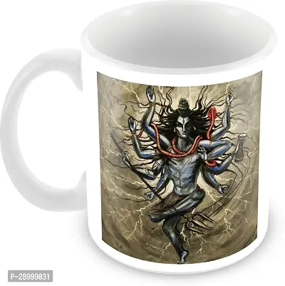 Mahadev Angry Destroyer Printed Spiritual and Devotional Gift Coffee Mug-thumb0