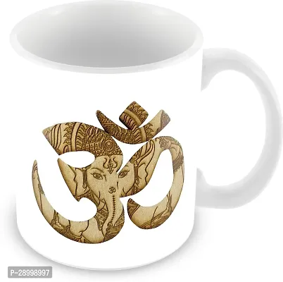 Ganesha In Om Printed Spiritual and Devotional Gift Coffee Mug-thumb2