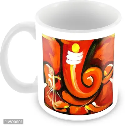 Spiritual Painting Of Ganesha Printed Devotional Gift Coffee Mug