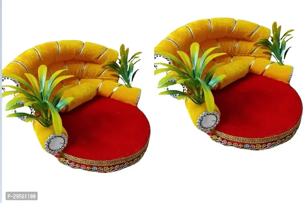 Thakur Ji Singhasan Laddu Gopal Ji Singhasan  Bal Gopal Ji Singhasan  Singhasan Usable  Laddu Gopal Ji  Pack of 2