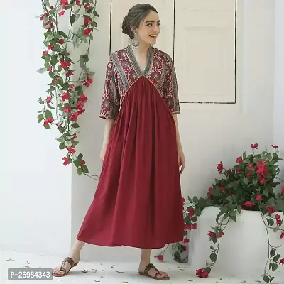 Reehana Fashion Printed Single kurta gown-thumb0