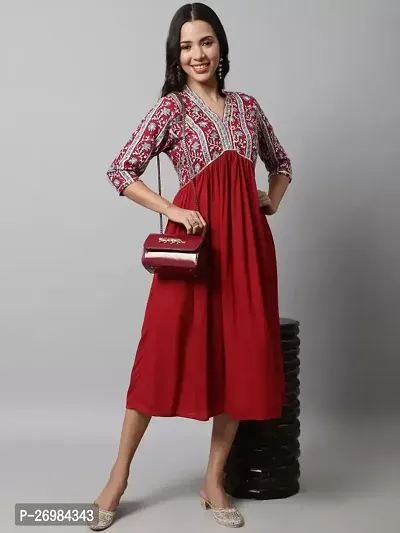 Reehana Fashion Printed Single kurta gown-thumb4